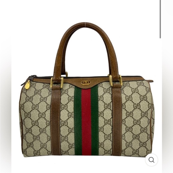 Gucci Brown and Green Women's Bag - Picture 1 of 4